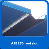 slide custom blast cabinet roof slot