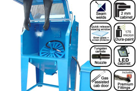 AB1000W wheel blast suction cabinet