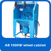 slide pressure AB1000W 1m pressure blast allow wheel cabinet