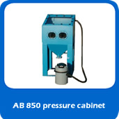 slide pressure AB850 850mm pressure blast cabinet