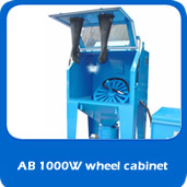 slide suction AB1000w suction wheel blasting cabinet