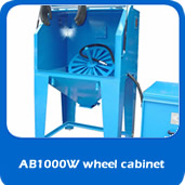 Suction AB1000w suction cabinet 1m allow wheel blasting cabinet